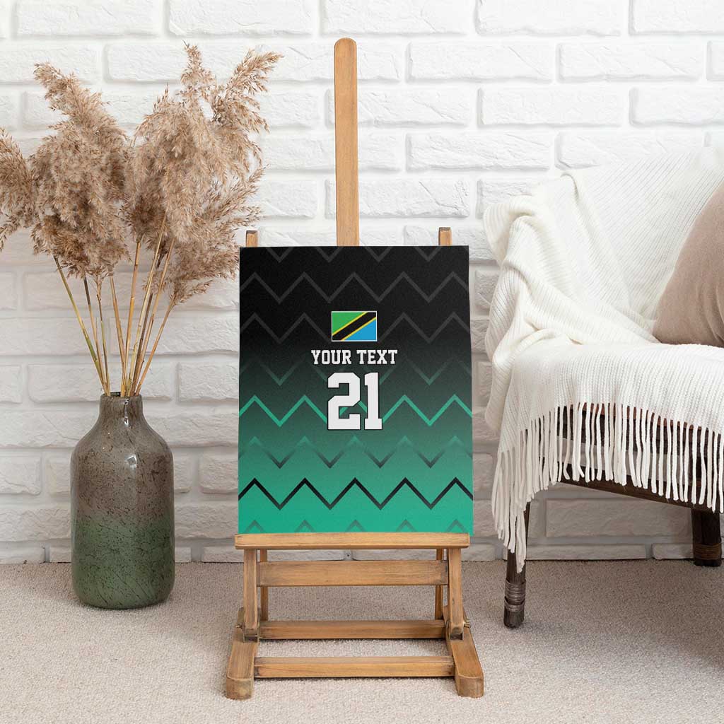 Custom Football African Tanzania Canvas Wall Art Retro 2023-24 Tanzania History - African Pride