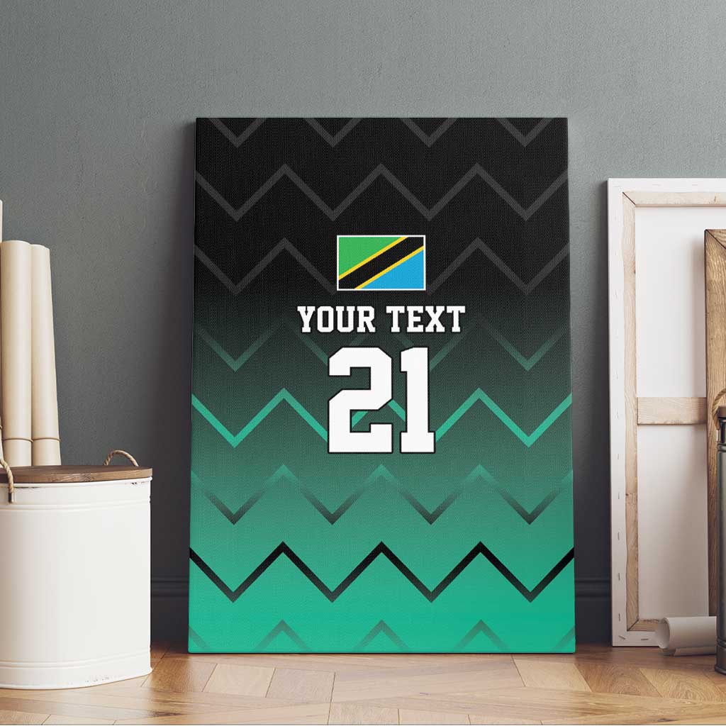 Custom Football African Tanzania Canvas Wall Art Retro 2023-24 Tanzania History - African Pride