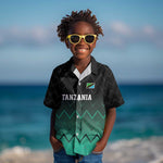 Custom Football African Tanzania Kid Hawaiian Shirt Retro 2023-24 Tanzania History - African Pride