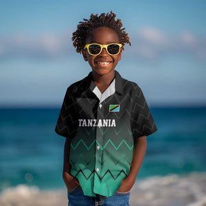 Custom Football African Tanzania Kid Hawaiian Shirt Retro 2023-24 Tanzania History - African Pride