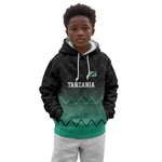 Custom Football African Tanzania Kid Hoodie Retro 2023-24 Tanzania History - African Pride