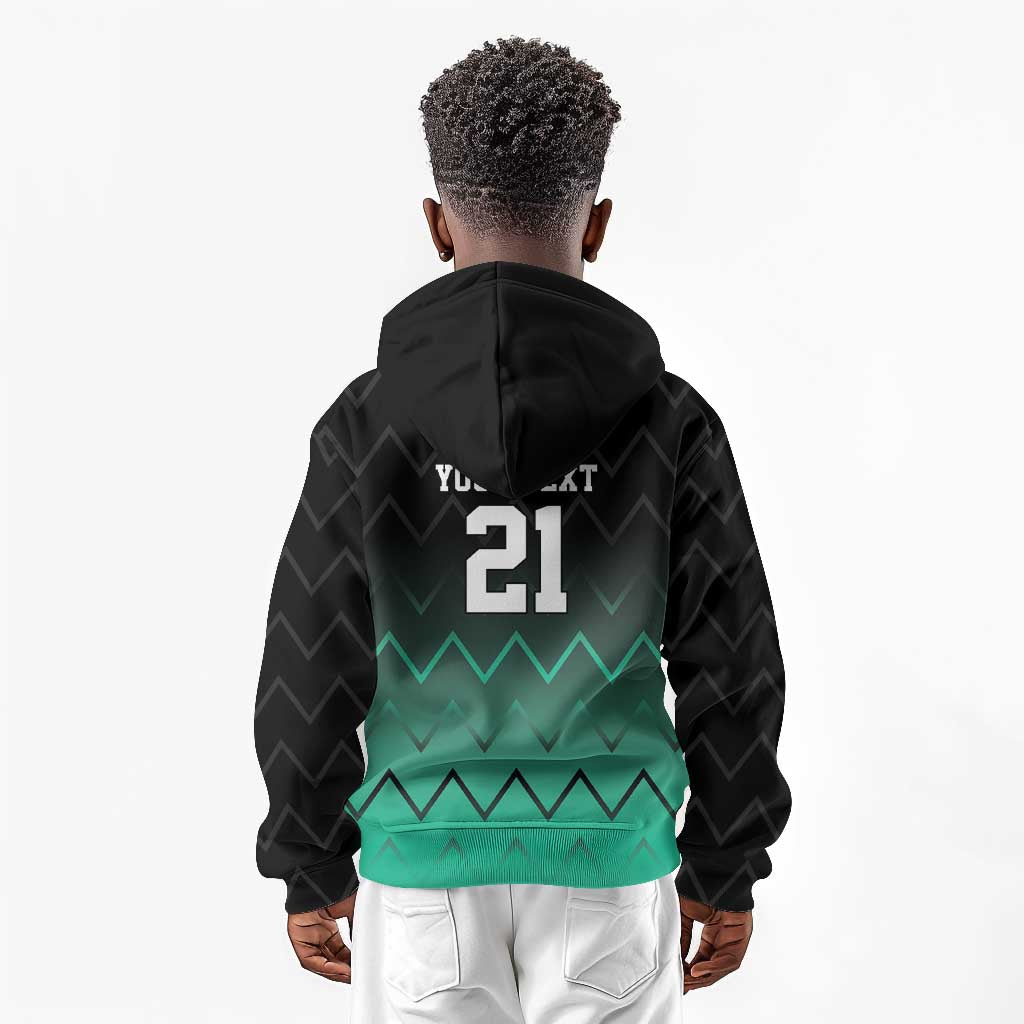 Custom Football African Tanzania Kid Hoodie Retro 2023-24 Tanzania History - African Pride