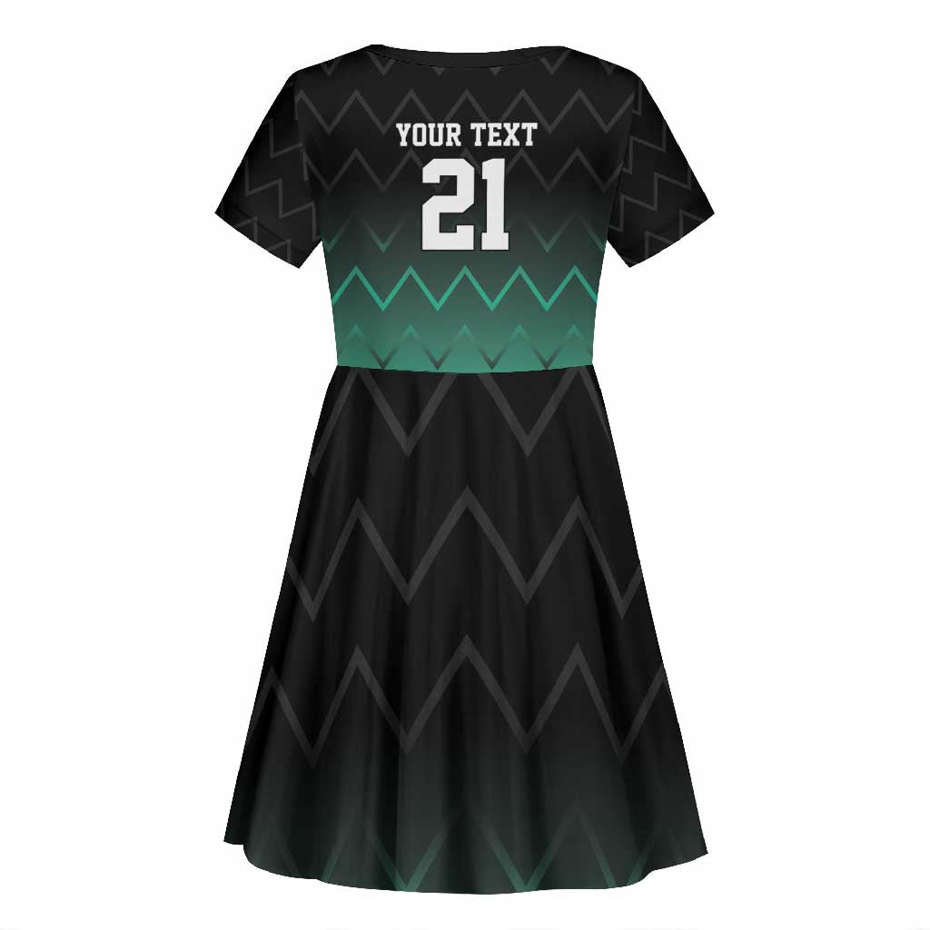 Custom Football African Tanzania Kid Short Sleeve Dress Retro 2023-24 Tanzania History - African Pride