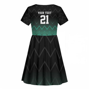 Custom Football African Tanzania Kid Short Sleeve Dress Retro 2023-24 Tanzania History - African Pride