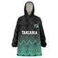 Custom Football African Tanzania Kid Wearable Blanket Hoodie Retro 2023-24 Tanzania History - African Pride