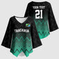 Custom Football African Tanzania Kimono Sleeve Blouse Retro 2023-24 Tanzania History