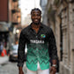 Custom Football African Tanzania Long Sleeve Button Shirt Retro 2023-24 Tanzania History - African Pride