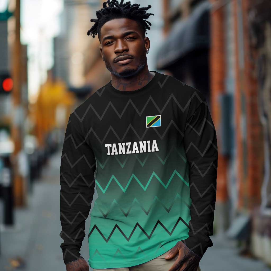 Custom Football African Tanzania Long Sleeve Shirt Retro 2023-24 Tanzania History - African Pride