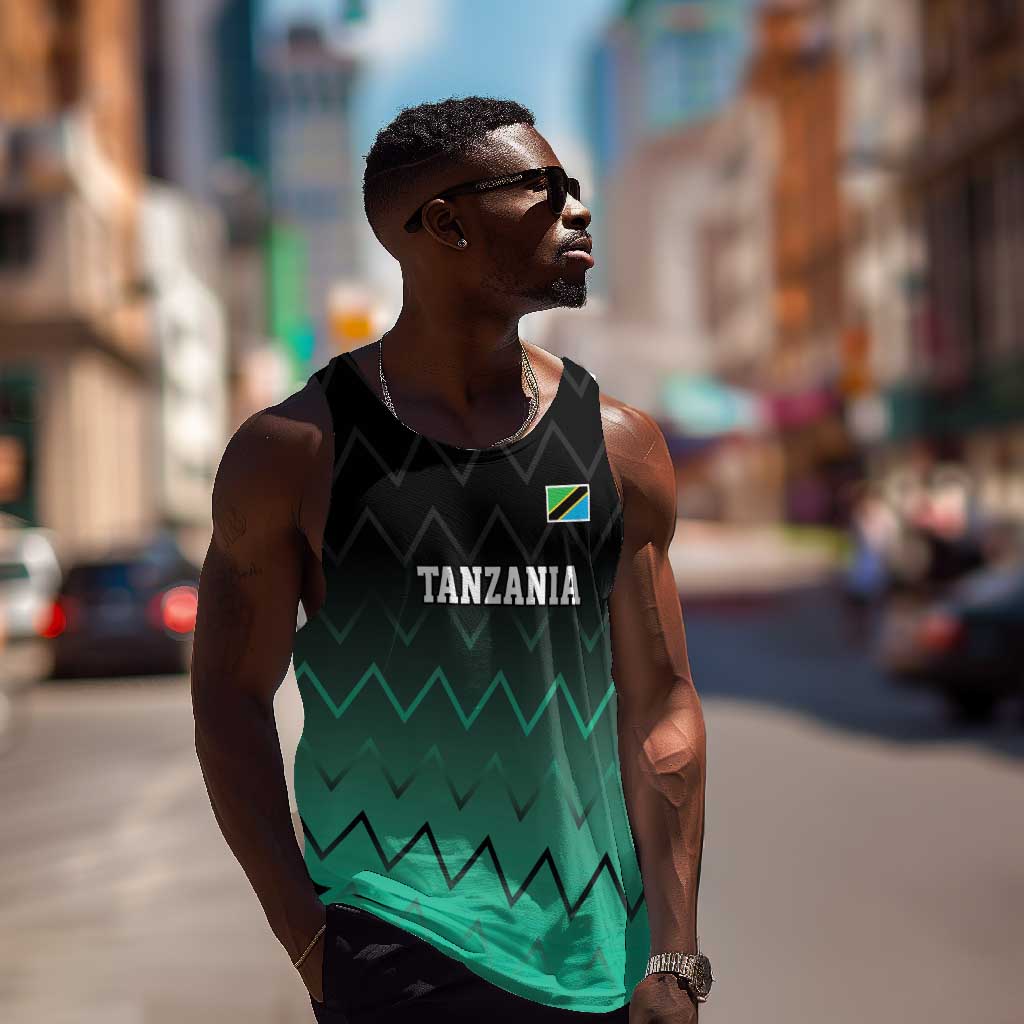 Custom Football African Tanzania Men Tank Top Retro 2023-24 Tanzania History - African Pride