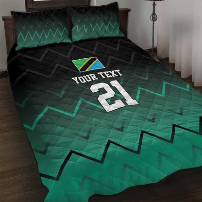 Custom Football African Tanzania Quilt Bed Set Retro 2023-24 Tanzania History - African Pride