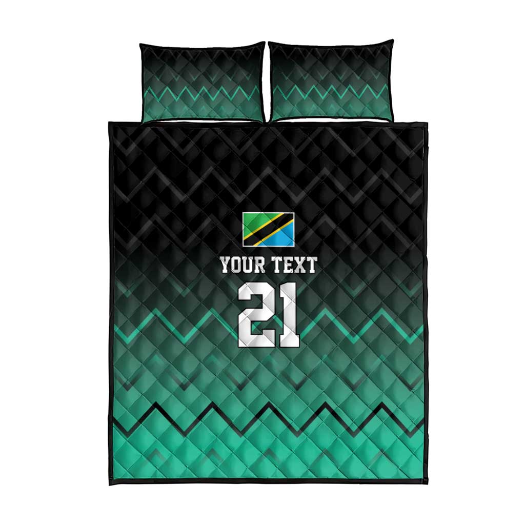 Custom Football African Tanzania Quilt Bed Set Retro 2023-24 Tanzania History - African Pride