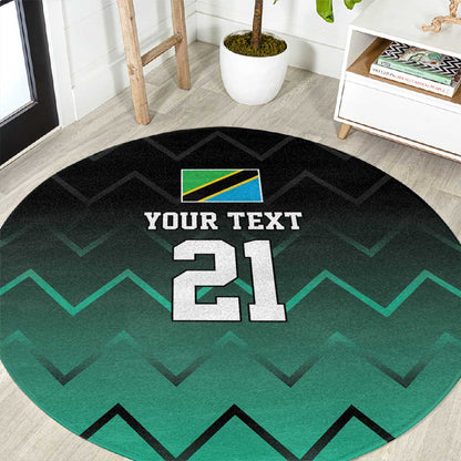 Custom Football African Tanzania Round Carpet Retro 2023-24 Tanzania History - African Pride