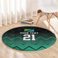 Custom Football African Tanzania Round Carpet Retro 2023-24 Tanzania History - African Pride