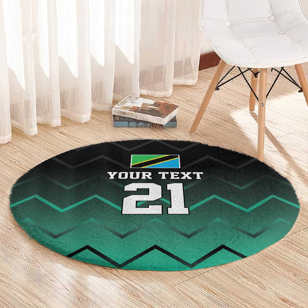 Custom Football African Tanzania Round Carpet Retro 2023-24 Tanzania History - African Pride