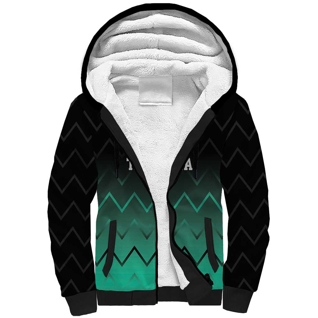 Custom Football African Tanzania Sherpa Hoodie Retro 2023-24 Tanzania History - African Pride