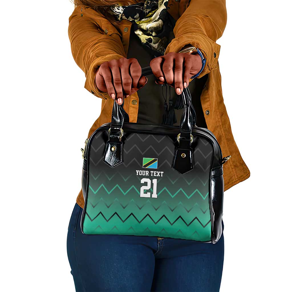 Custom Football African Tanzania Shoulder Handbag Retro 2023-24 Tanzania History - African Pride