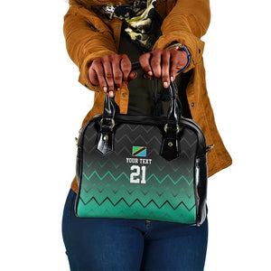 Custom Football African Tanzania Shoulder Handbag Retro 2023-24 Tanzania History - African Pride
