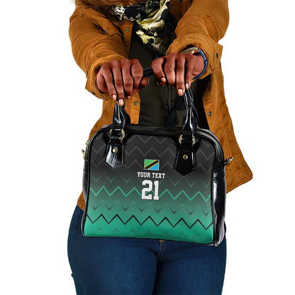 Custom Football African Tanzania Shoulder Handbag Retro 2023-24 Tanzania History - African Pride