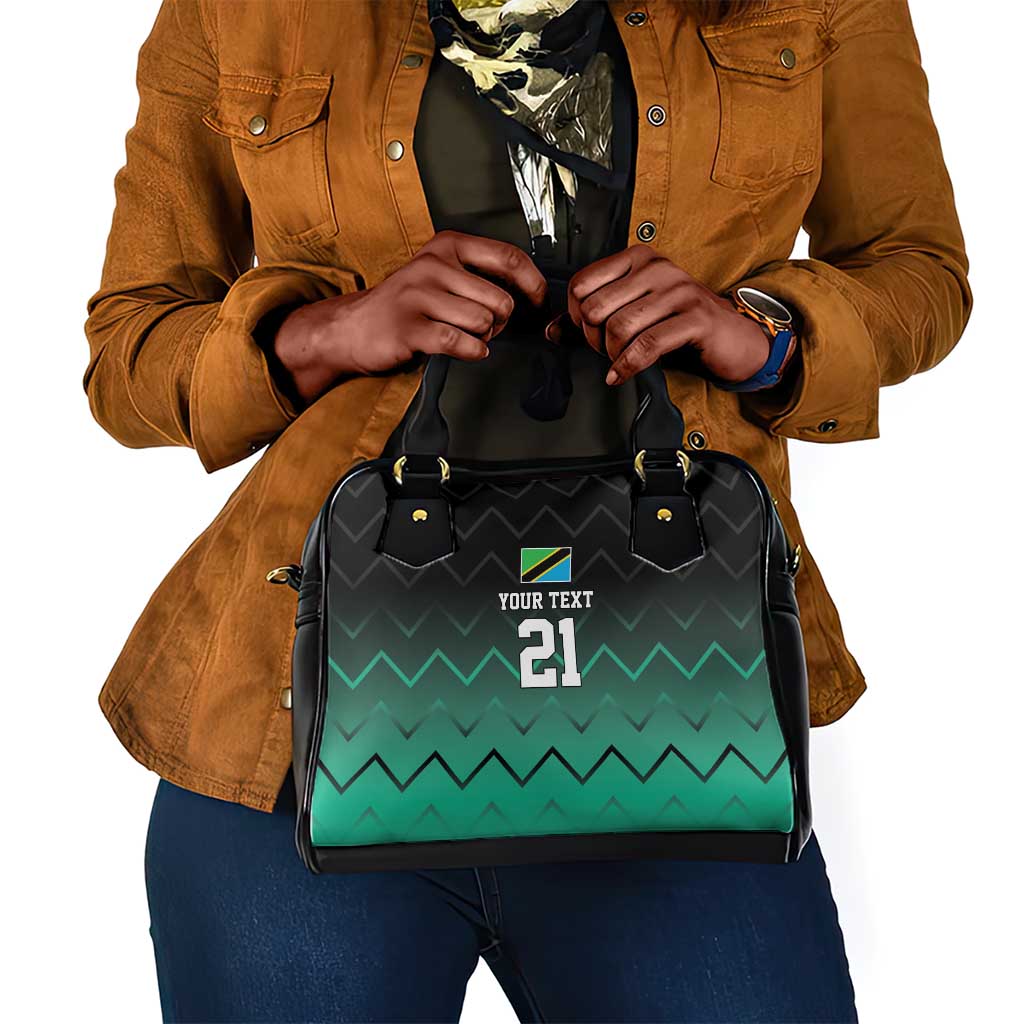 Custom Football African Tanzania Shoulder Handbag Retro 2023-24 Tanzania History - African Pride