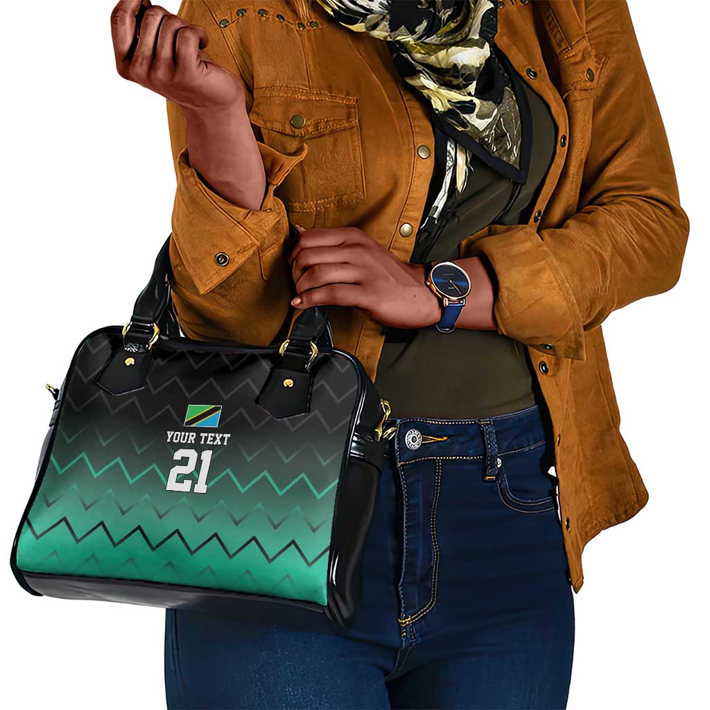 Custom Football African Tanzania Shoulder Handbag Retro 2023-24 Tanzania History - African Pride