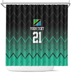 Custom Football African Tanzania Shower Curtain Retro 2023-24 Tanzania History - African Pride
