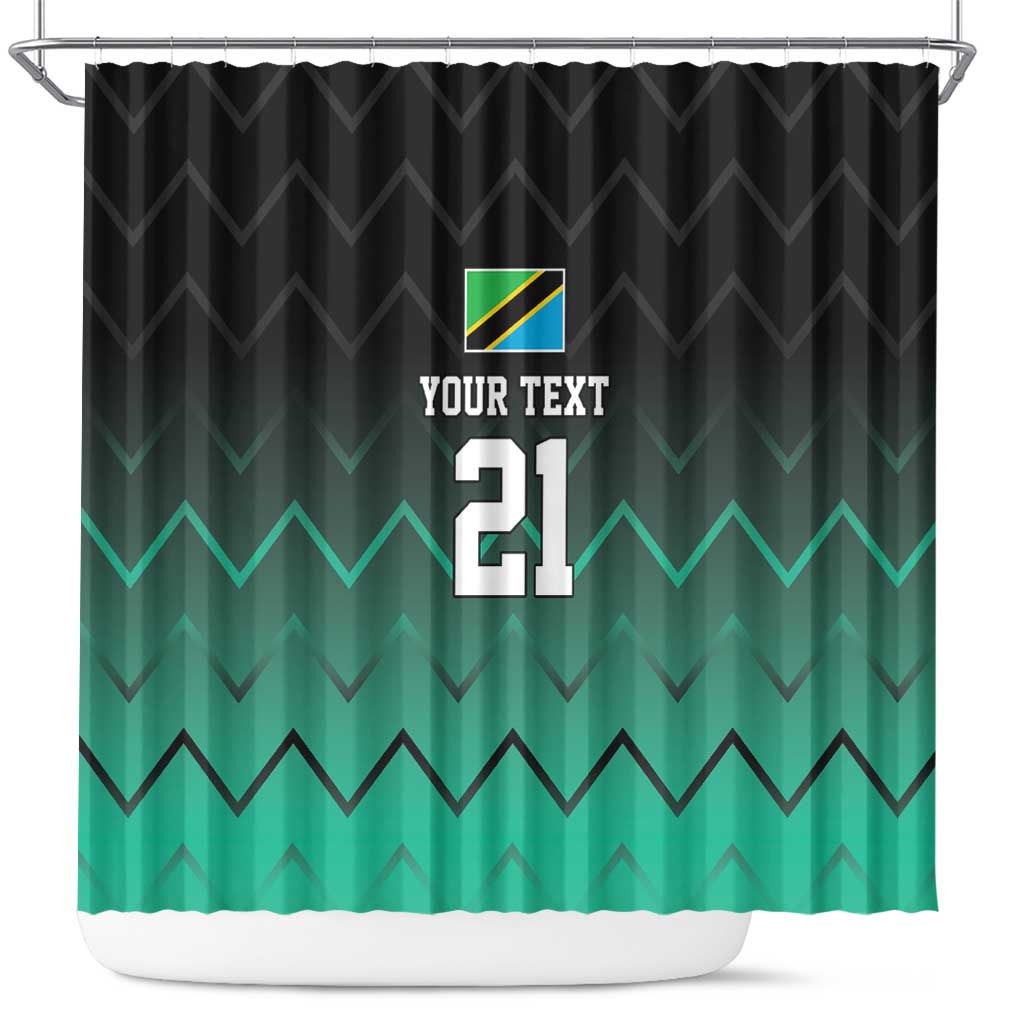 Custom Football African Tanzania Shower Curtain Retro 2023-24 Tanzania History - African Pride