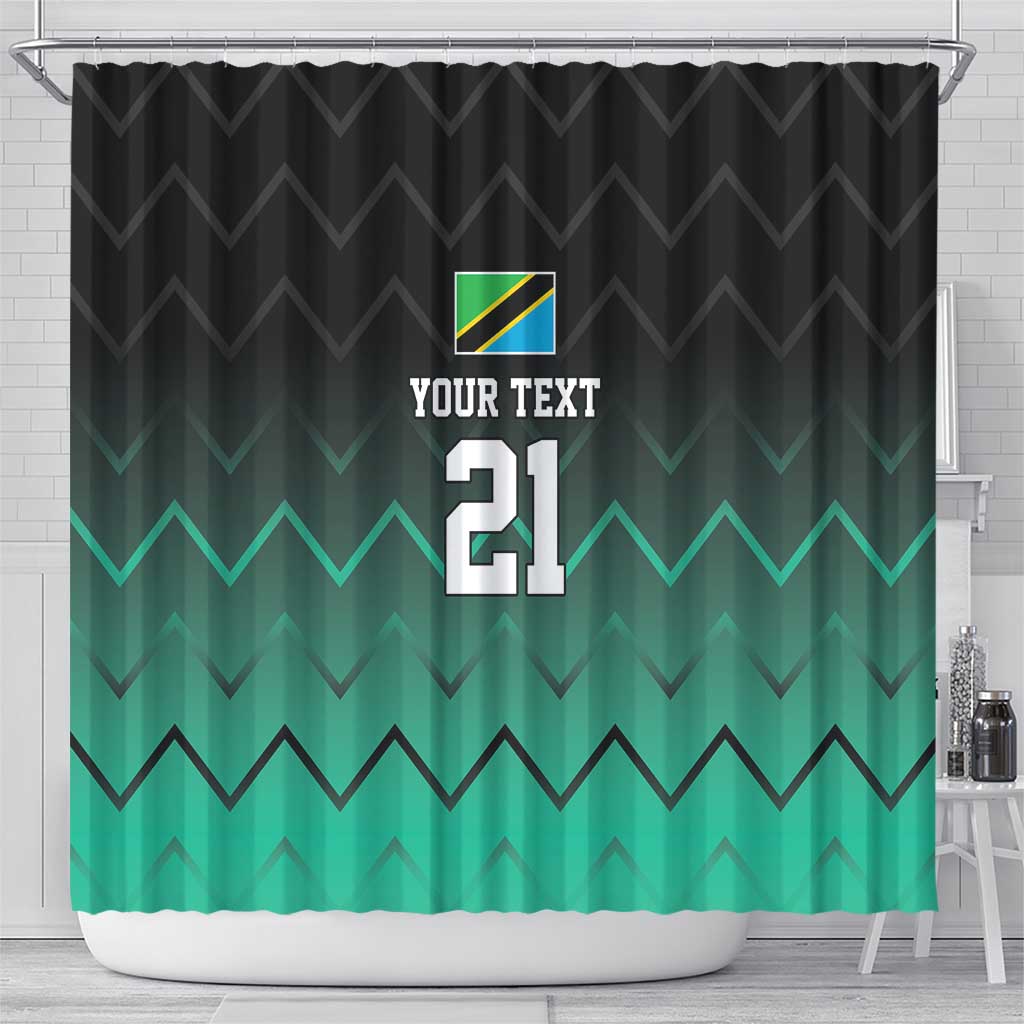 Custom Football African Tanzania Shower Curtain Retro 2023-24 Tanzania History - African Pride