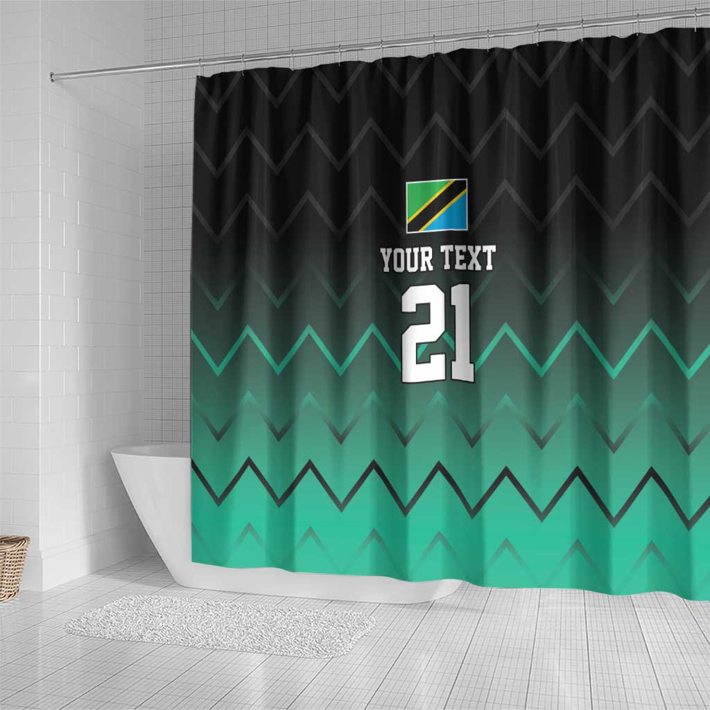 Custom Football African Tanzania Shower Curtain Retro 2023-24 Tanzania History - African Pride