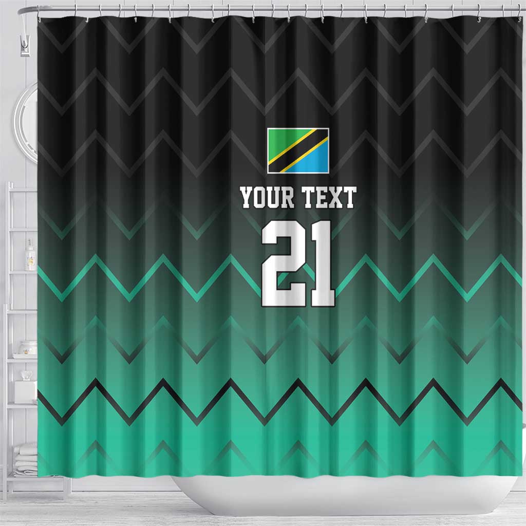 Custom Football African Tanzania Shower Curtain Retro 2023-24 Tanzania History - African Pride
