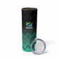 Custom Football African Tanzania Skinny Tumbler Retro 2023-24 Tanzania History - African Pride