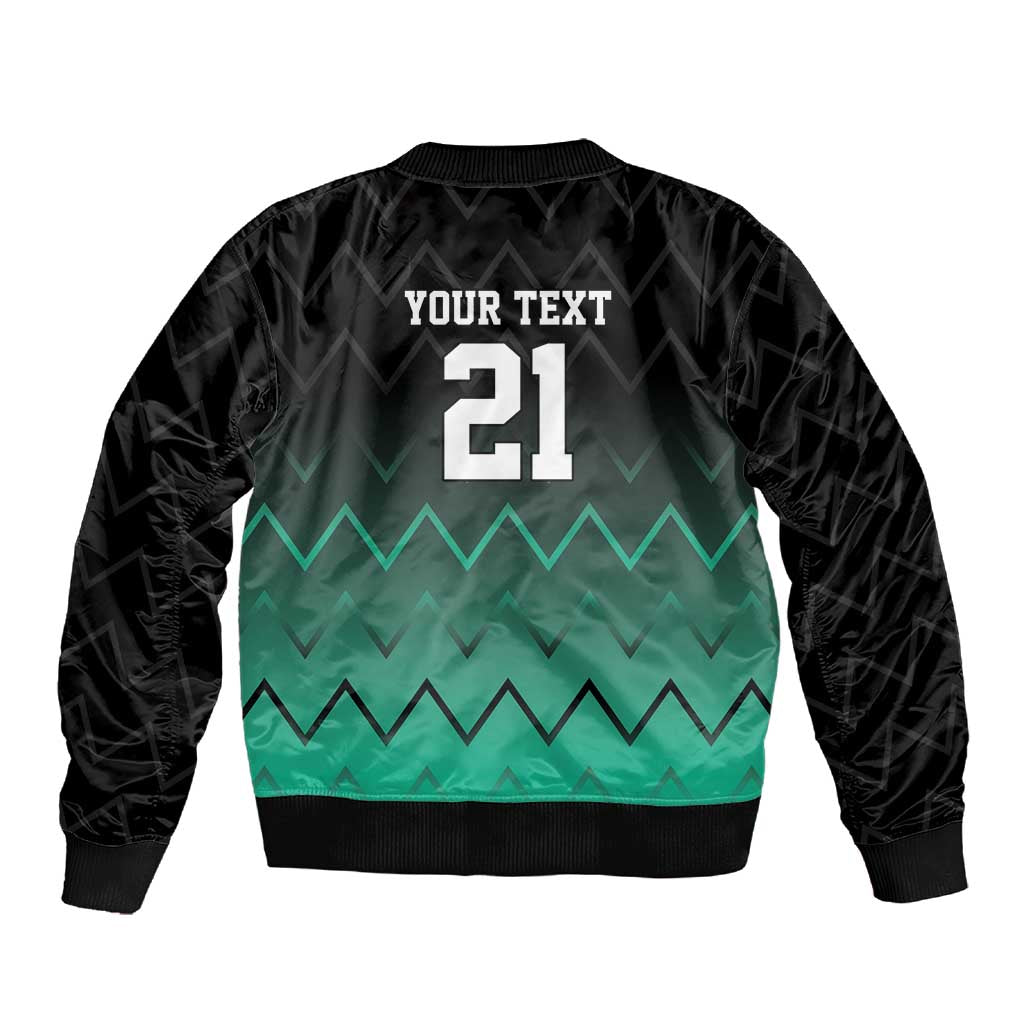 Custom Football African Tanzania Sleeve Zip Bomber Jacket Retro 2023-24 Tanzania History - African Pride