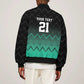 Custom Football African Tanzania Sleeve Zip Bomber Jacket Retro 2023-24 Tanzania History - African Pride