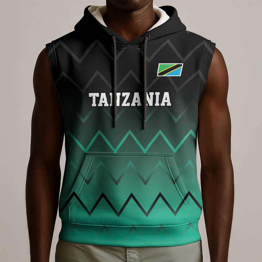 Custom Football African Tanzania Sleeveless Hoodie Retro 2023-24 Tanzania History - African Pride