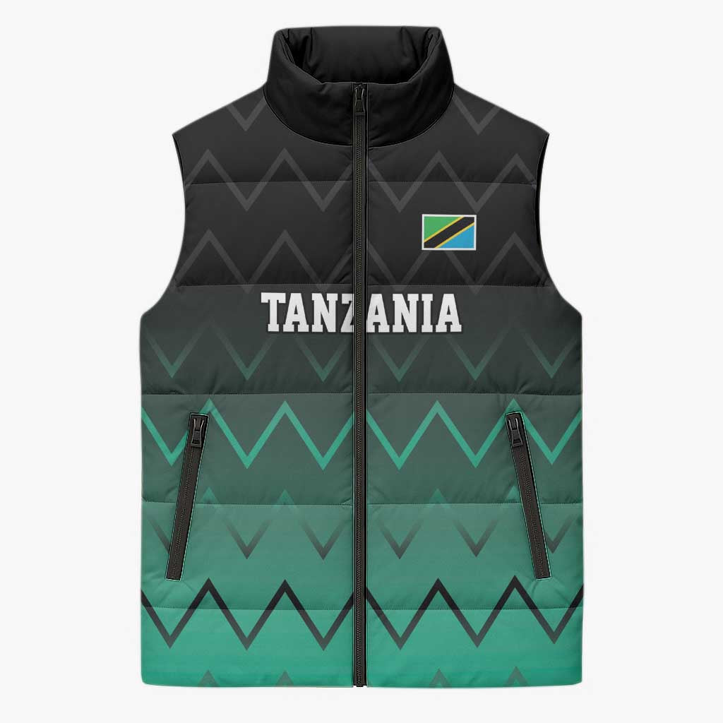 Custom Football African Tanzania Sleeveless Puffer Jacket Retro 2023-24 Tanzania History