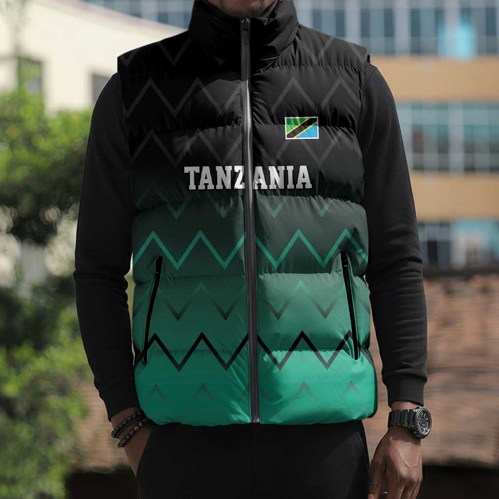Custom Football African Tanzania Sleeveless Puffer Jacket Retro 2023-24 Tanzania History