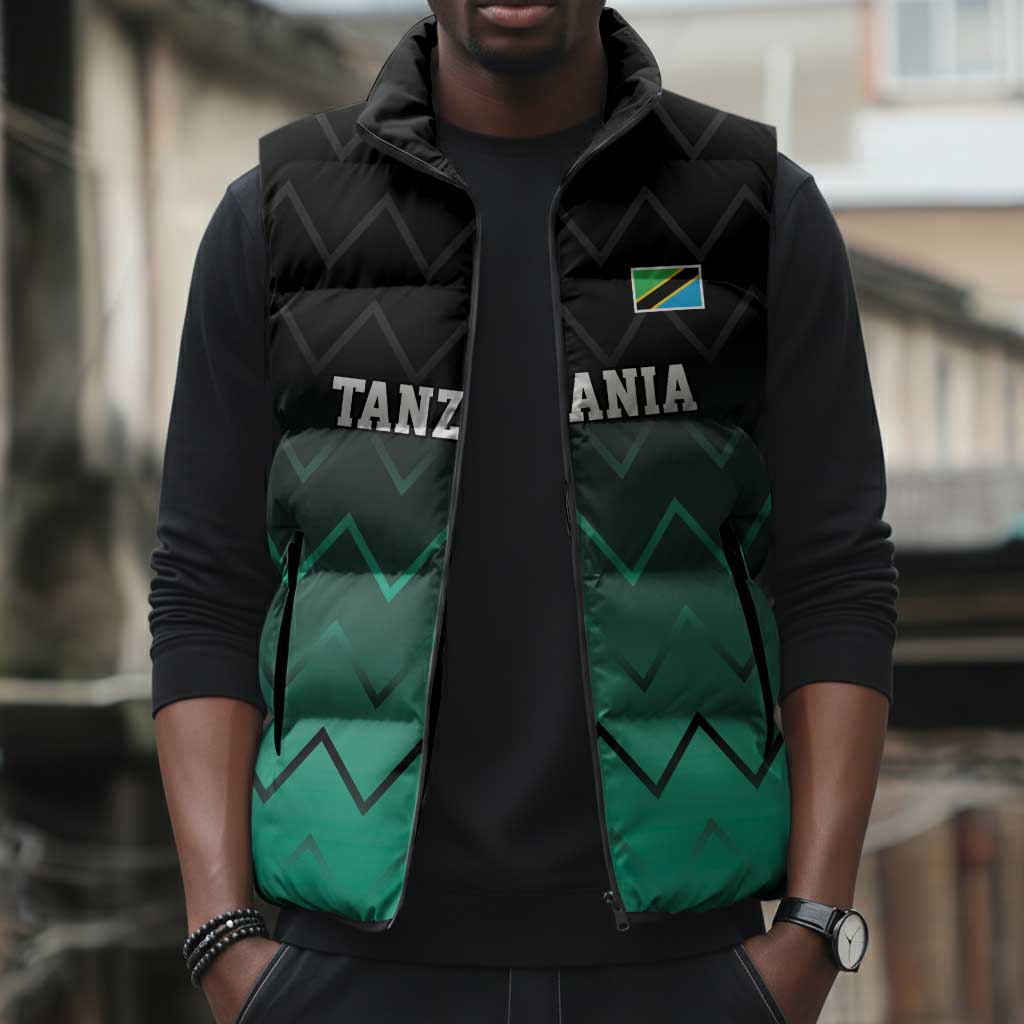 Custom Football African Tanzania Sleeveless Puffer Jacket Retro 2023-24 Tanzania History