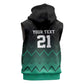 Custom Football African Tanzania Sleeveless Zip Hoodie Retro 2023-24 Tanzania History - African Pride