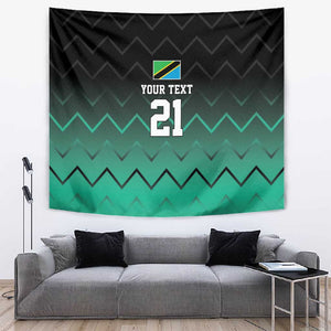 Custom Football African Tanzania Tapestry Retro 2023-24 Tanzania History - African Pride