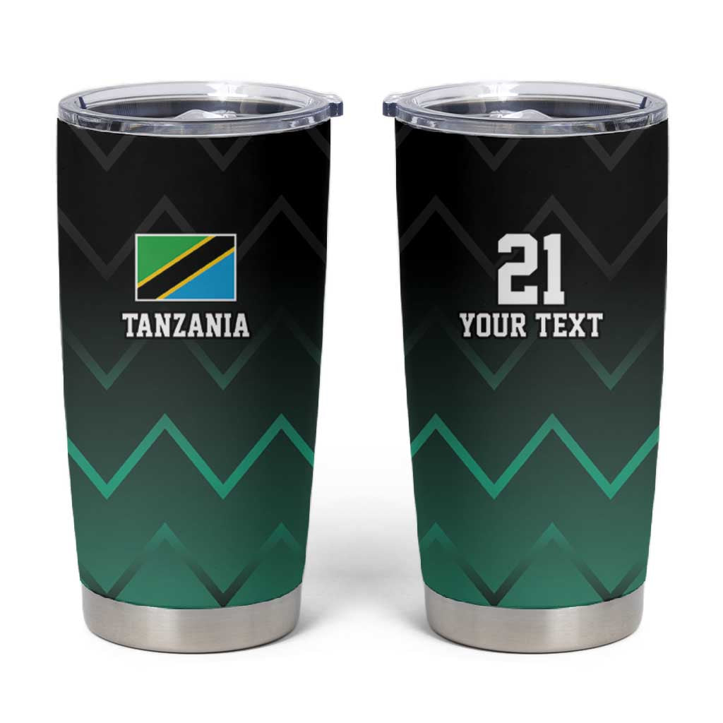Custom Football African Tanzania Tumbler Cup Retro 2023-24 Tanzania History - African Pride