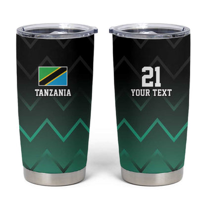 Custom Football African Tanzania Tumbler Cup Retro 2023-24 Tanzania History - African Pride