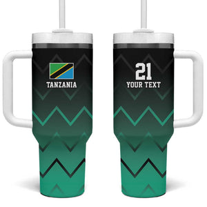 Custom Football African Tanzania Tumbler With Handle Retro 2023-24 Tanzania History - African Pride