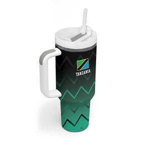 Custom Football African Tanzania Tumbler With Handle Retro 2023-24 Tanzania History - African Pride