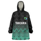 Custom Football African Tanzania Wearable Blanket Hoodie Retro 2023-24 Tanzania History - African Pride