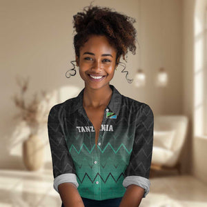 Custom Football African Tanzania Women Casual Shirt Retro 2023-24 Tanzania History - African Pride