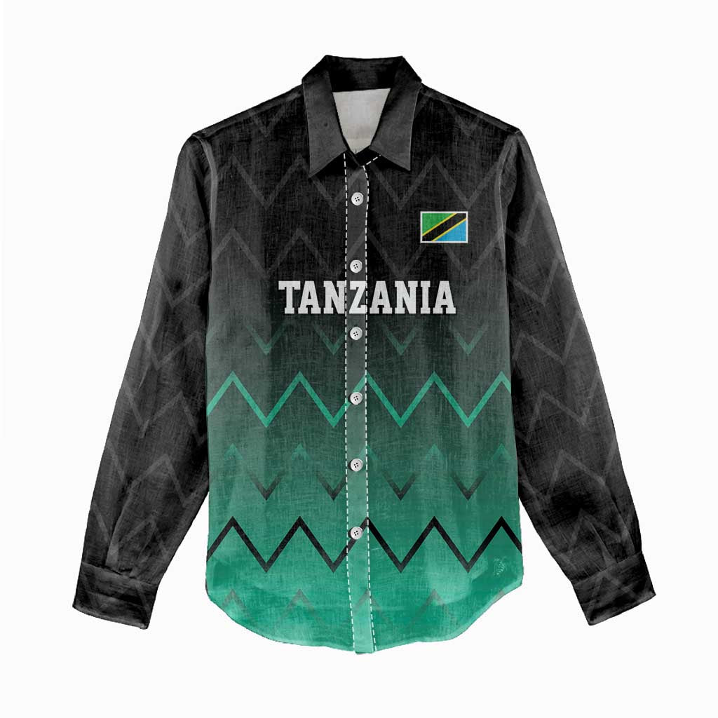 Custom Football African Tanzania Women Casual Shirt Retro 2023-24 Tanzania History - African Pride