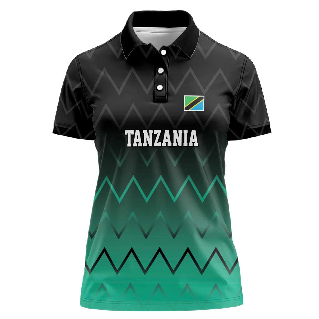 Custom Football African Tanzania Women Polo Shirt Retro 2023-24 Tanzania History - African Pride