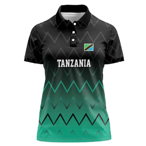 Custom Football African Tanzania Women Polo Shirt Retro 2023-24 Tanzania History - African Pride