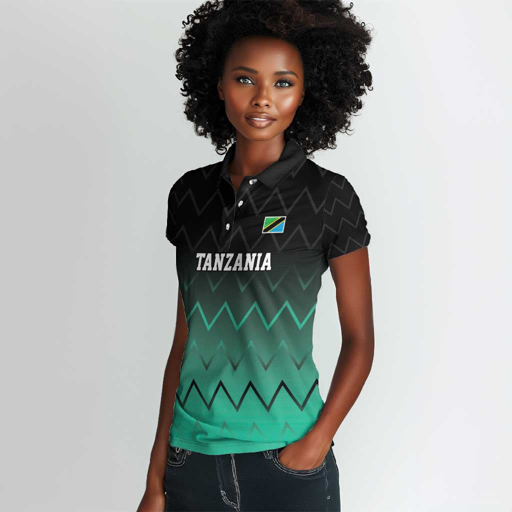 Custom Football African Tanzania Women Polo Shirt Retro 2023-24 Tanzania History - African Pride