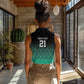 Custom Football African Tanzania Women Sleeveless Polo Shirt Retro 2023-24 Tanzania History - African Pride
