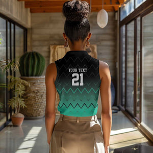 Custom Football African Tanzania Women Sleeveless Polo Shirt Retro 2023-24 Tanzania History - African Pride